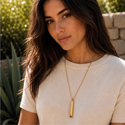 Aerocalm in Gold – Lifestyle-Aufnahme